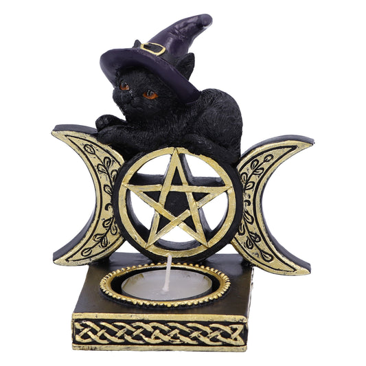 Black Magic Tea Light Holder 11.2cm - Party Seasons