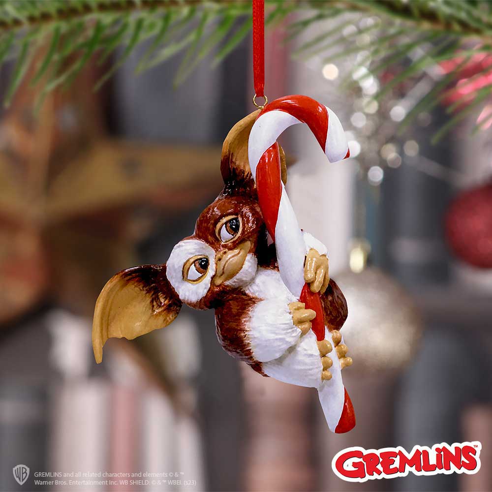 Gremlins Gizmo Candy Cane Hanging Ornament 11cm - Party Seasons