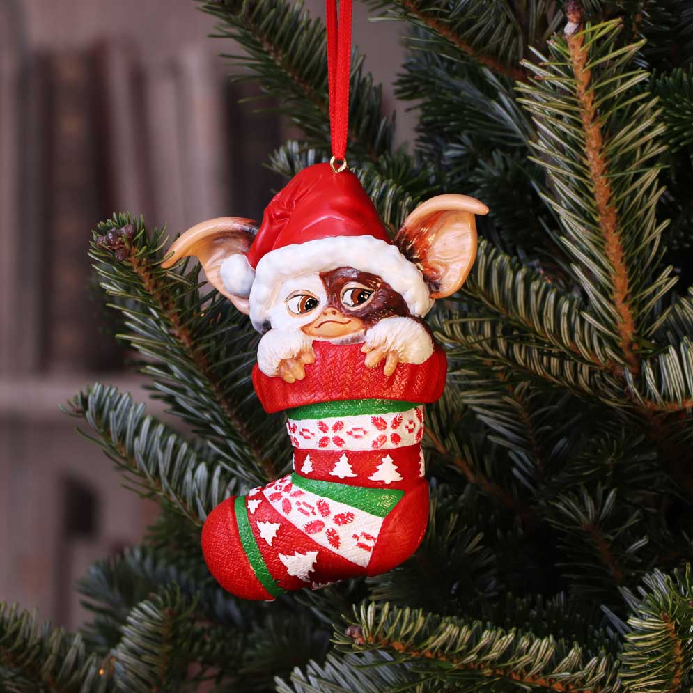 Gremlins Gizmo in Stocking Hanging Ornament 12cm - Party Seasons