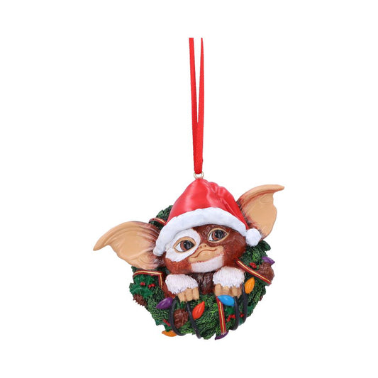 Gremlins Gizmo in Wreath Hanging Ornament 10cm - Party Seasons