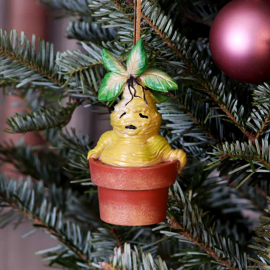 Harry Potter Mandrake Hanging Ornament 9.5cm - Party Seasons