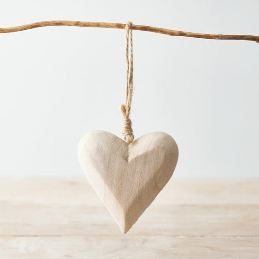 Small Rustic Hanging Heart - Party Seasons