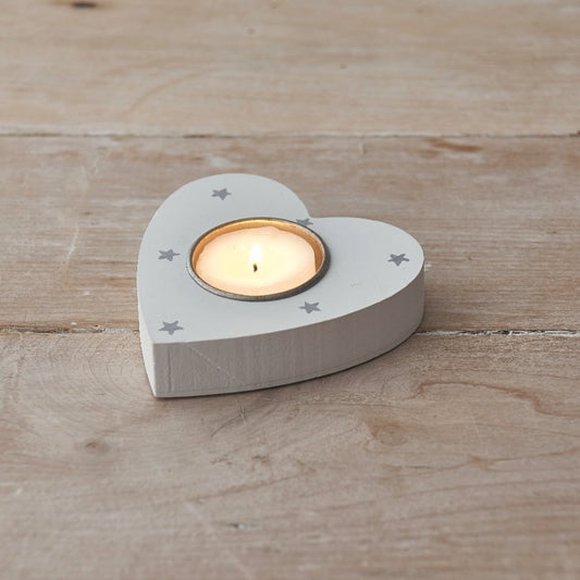 White Heart Tealight Holder - Party Seasons