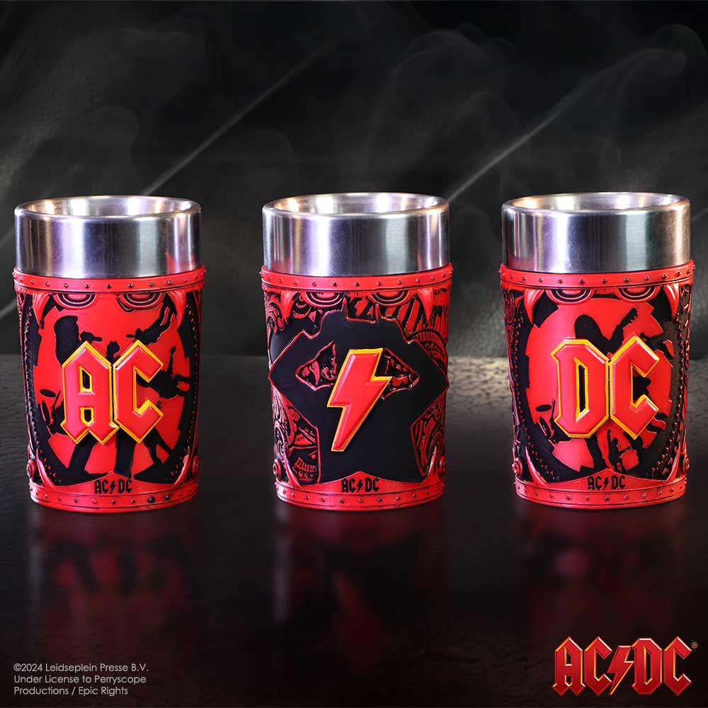 ACDC Logo Shot Glass Set (Set of 3) 8.7cm